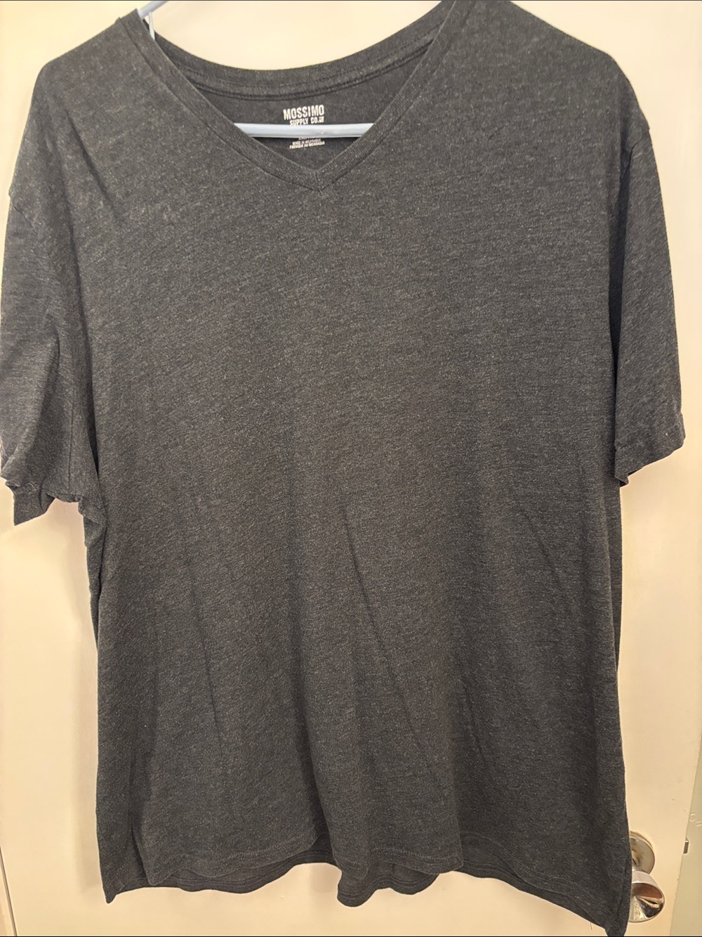 Mossimo Supply Co. Men's V-Neck T-Shirt in Charcoal
